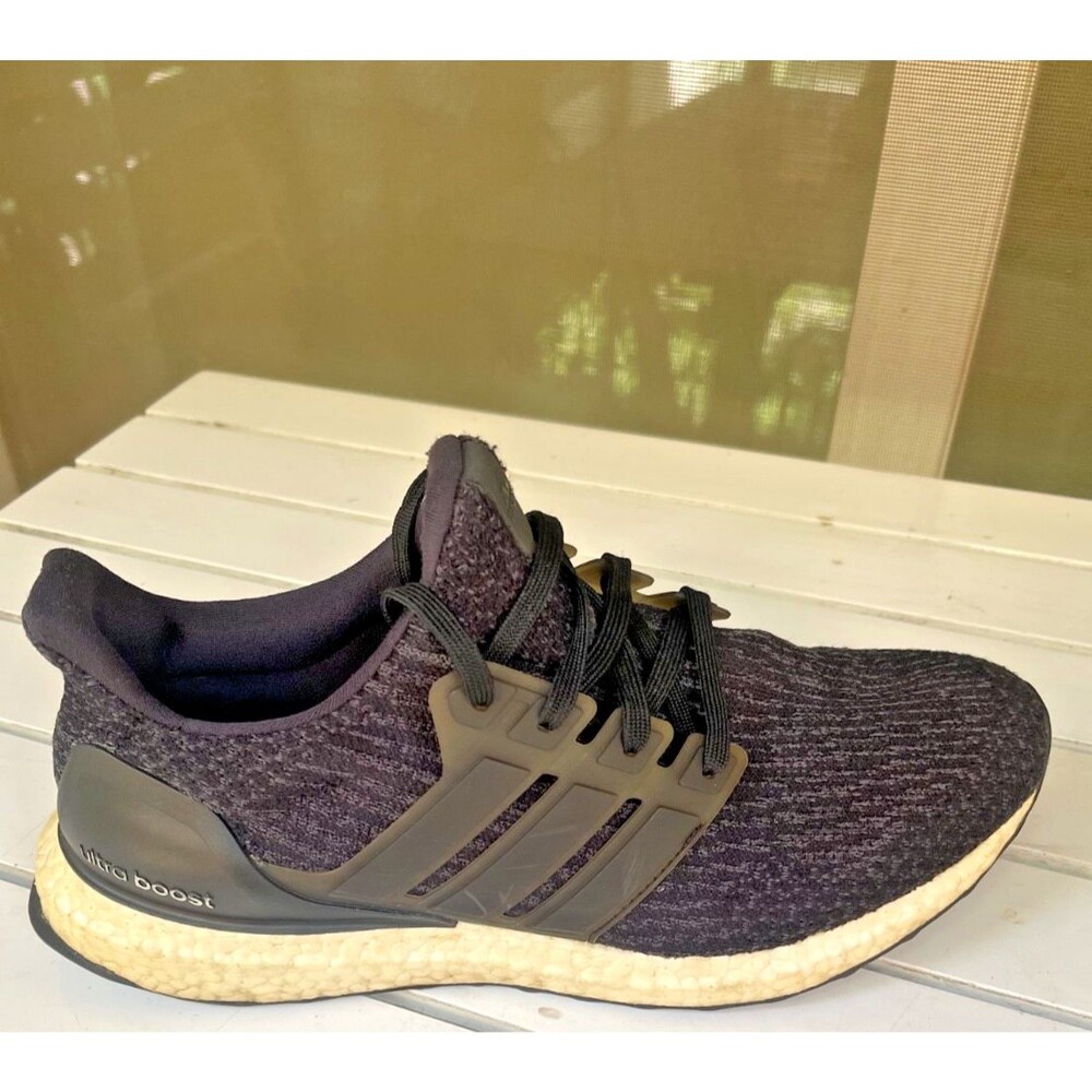 ADIDDAS Sz 9.5 Ultraboost 3.0 Core Black Running Black Men's Shoes
